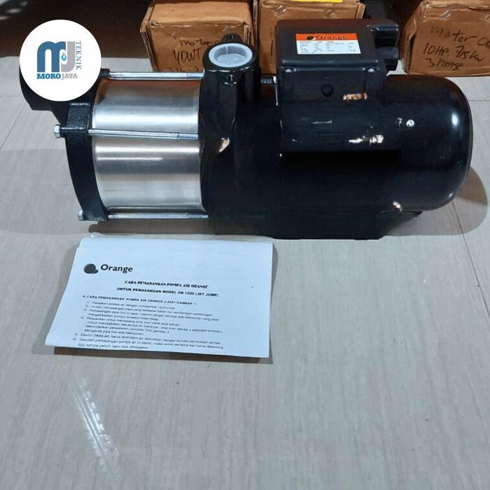 Pompa Jet Pump Orange OR 1500 Manual 1.300 Watt Head 52 Meter Pompa jet pump Orange OR 1500 manual 1.300 watt head 52 meter – foto 2