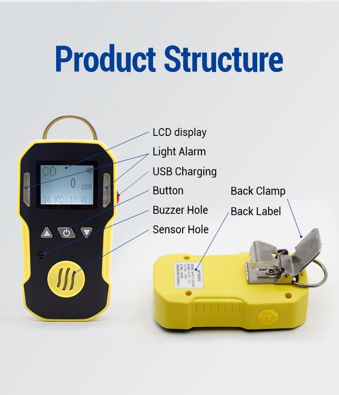 Portable Gas Detector Bosean BH-90A CO Karbon Monoksida 0-1000 ppm Portable gas detector Bosean BH-90A CO karbon monoksida 0-1000 ppm – foto 3