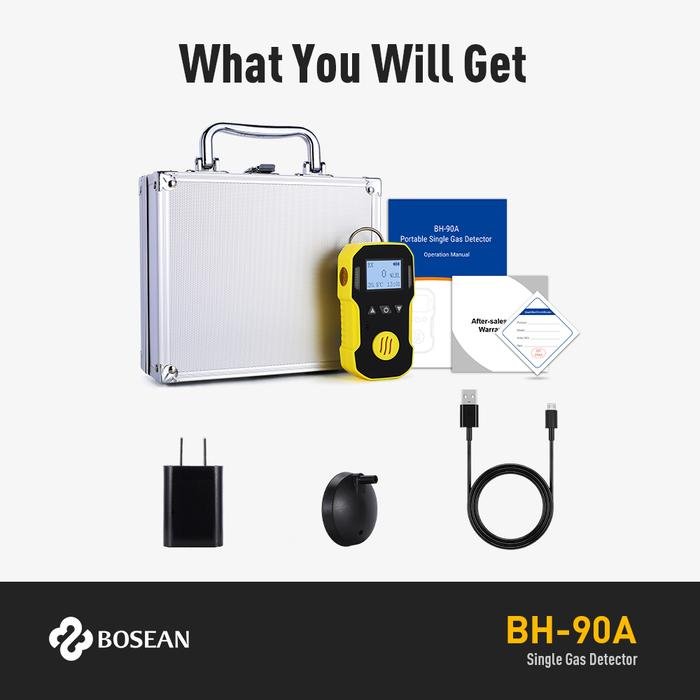 Portable Gas Detector Bosean BH-90A CO Karbon Monoksida 0-1000 ppm Portable gas detector Bosean BH-90A CO karbon monoksida 0-1000 ppm – foto 9