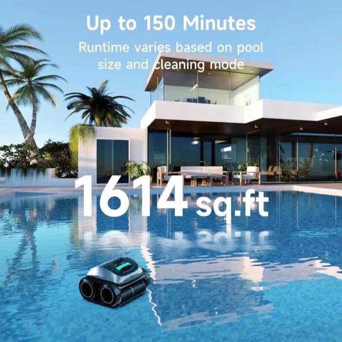 Robot Pembersih Kolam Aiper Seagull Plus Cordless 120 Menit 120 m2 Robot pembersih kolam Aiper Seagull Plus cordless 120 menit untuk kolam 120 m2 – foto 5