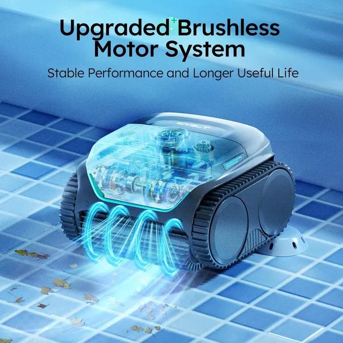 Robot Pembersih Kolam WYBOT C2 Cordless Lantai Dinding dan Garis Air Robot pembersih kolam WYBOT C2 cordless pembersih lantai dinding dan garis air – foto 4