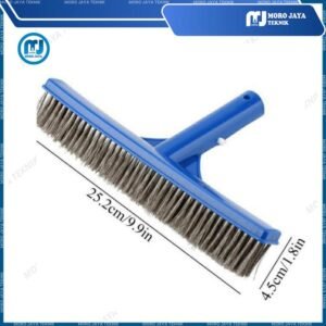 Sikat lumut kolam renang bulu stainless steel algae brush 25 cm