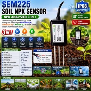 Soil NPK sensor Sentec SEM225 RS485 nitrogen fosfor kalium 3 in 1 IP68