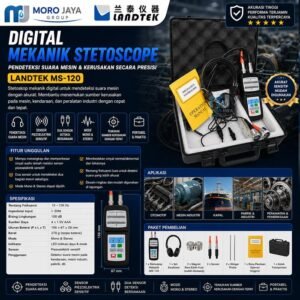 Stetoskop mekanik digital Landtek MS-120 pendeteksi suara kerusakan mesin