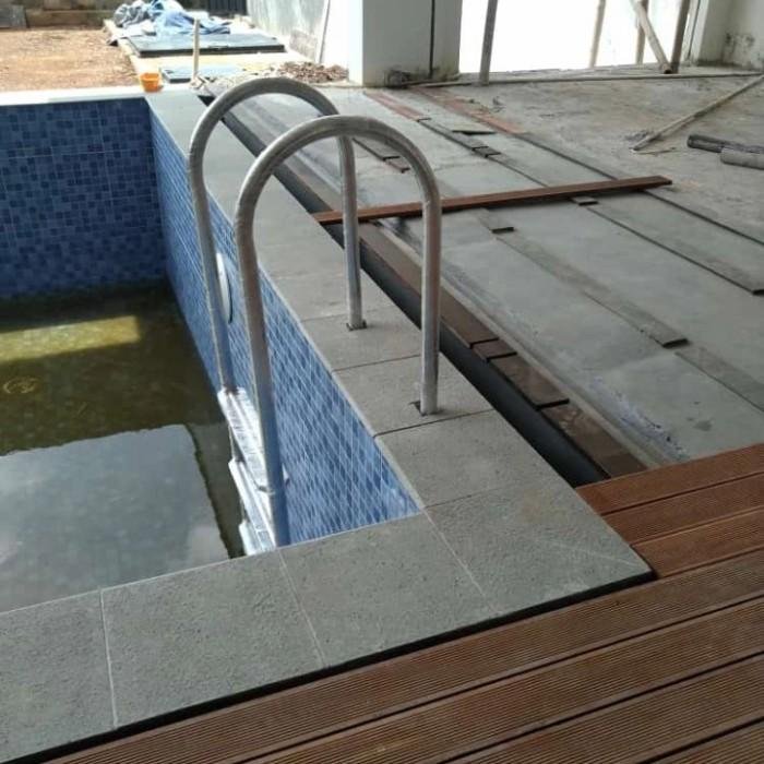 Tangga Kolam Renang Stainless SUS 304 5 Trap Model U 1,5 Inch Tinggi 185 cm Tangga kolam renang stainless SUS 304 5 trap model U tinggi 185 cm – foto 3