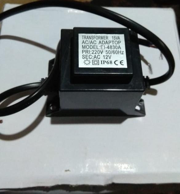 Travo Lampu Kolam 15VA 12VDC IP68 Adaptor Lampu Kolam Renang Travo Lampu Kolam 15VA 12VDC IP68 adaptor lampu kolam renang – foto 4