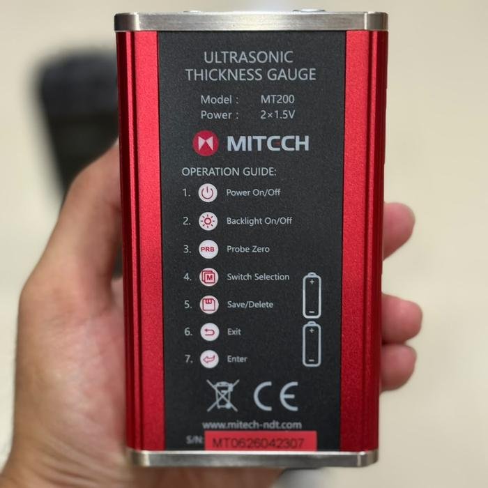Ultrasonic Thickness Gauge MITECH MT200 Digital 0,75-300 mm Ultrasonic thickness gauge MITECH MT200 digital 0,75-300 mm – foto 7
