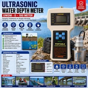 Ultrasonic water depth meter Sentec SUL811 portable 100 meter