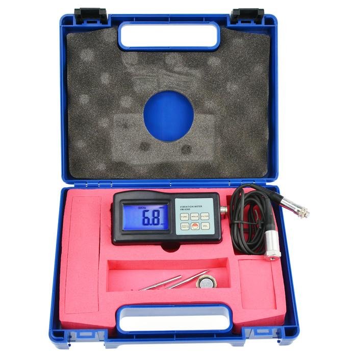 Vibration Meter Landtek VM-6360 dengan Software dan Kabel USB RS232 Vibration meter Landtek VM-6360 alat ukur getaran mesin – foto 2