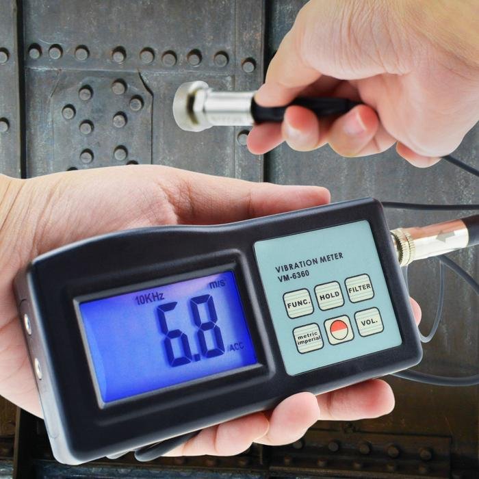 Vibration Meter Landtek VM-6360 dengan Software dan Kabel USB RS232 Vibration meter Landtek VM-6360 alat ukur getaran mesin – foto 6